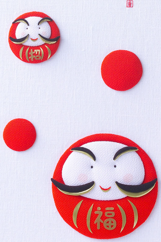 縁起のよい福達磨