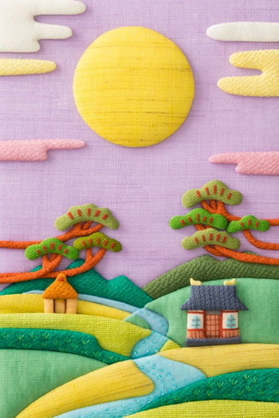 月明かり 布のイラスト